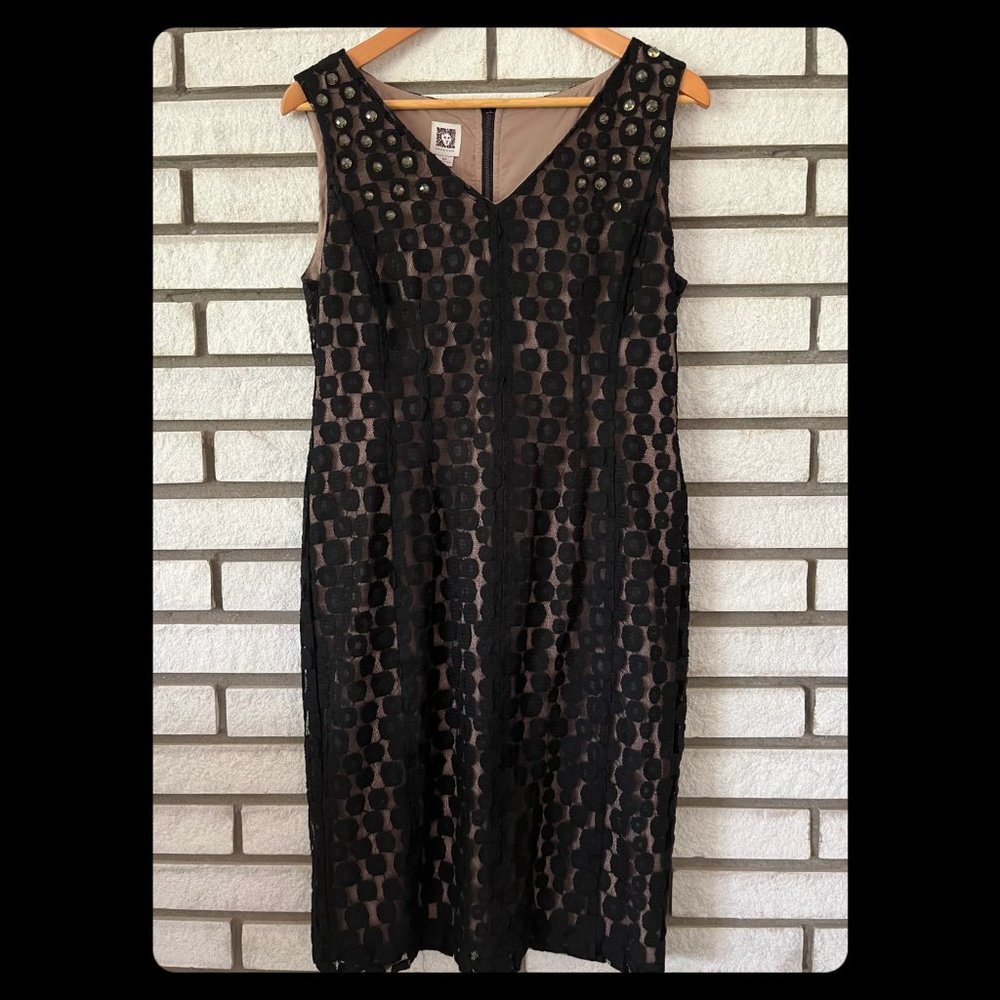 Anne Klein lace overlay dress
